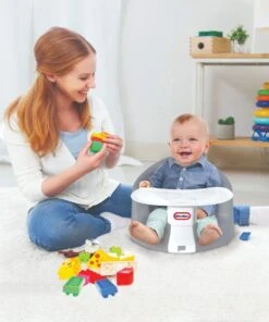 Little Tikes Babyzitje My First Seat - Vanaf 4 Maanden - Foam Vloerzitje Met Tafeltje - Grijs -Babyproducten Promotie Winkel 1000x1200 11