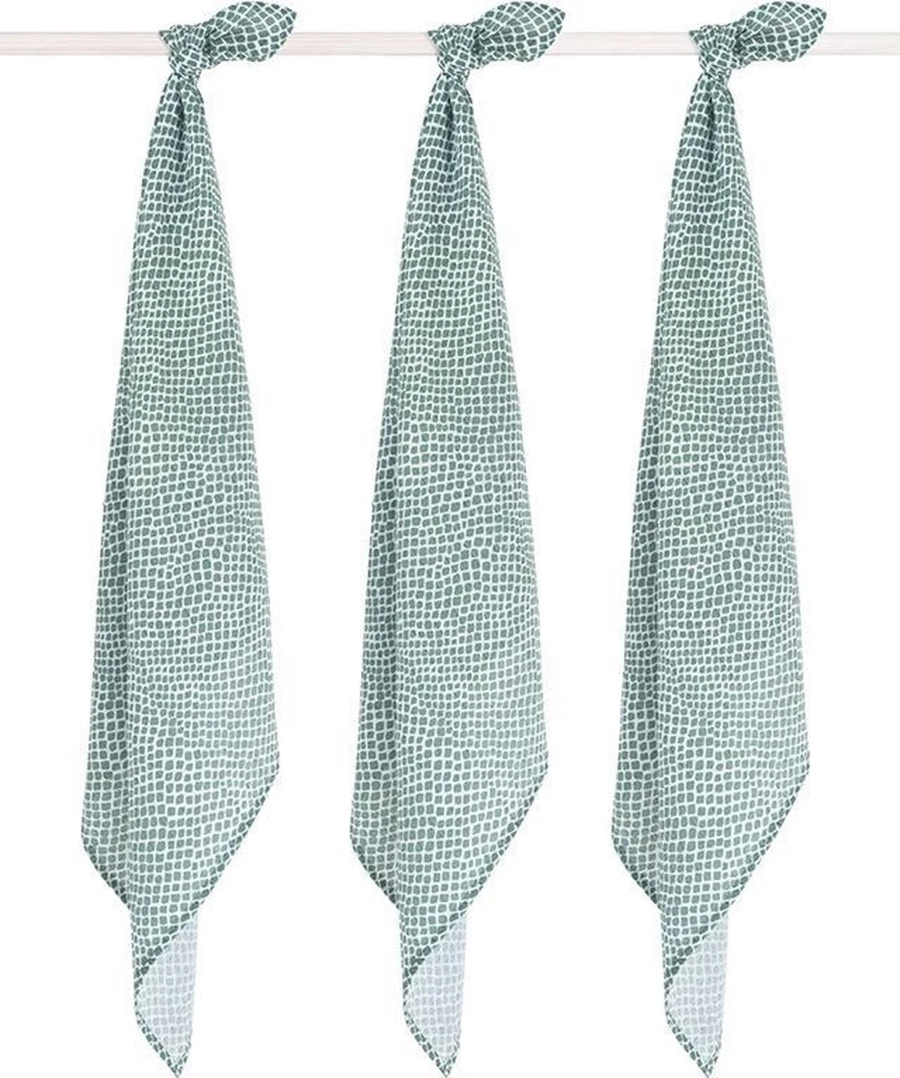 Jollein Hydrofiel Multidoek Snake 70x70cm - Ash Green - 3 Stuks Jollein Hydrofiel Multidoek Snake 70x70cm - Ash Green - 3 Stuks -Babyproducten Promotie Winkel 1002x1200 2