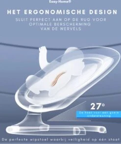 Merkloos Easy-Home® - Elektrische Wipstoel - Babyschommel - Baby Swing - Incl Tafel - Bluetooth - White Noise - 20kg -Babyproducten Promotie Winkel 1004x1200 5
