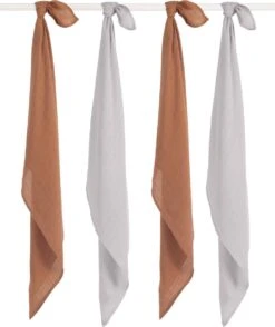 Jollein Hydrofiele Doek Small 70x70cm Bamboe Katoen - Caramel - 4 Stuks -Babyproducten Promotie Winkel 1007x1200 1