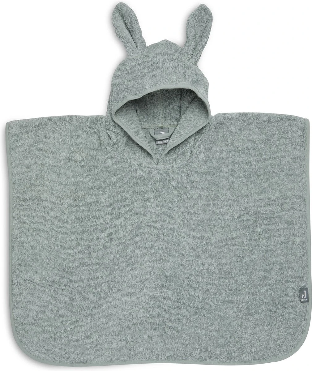 Jollein Badponcho Badstof - Ash Green Jollein Badponcho Badstof - Ash Green -Babyproducten Promotie Winkel