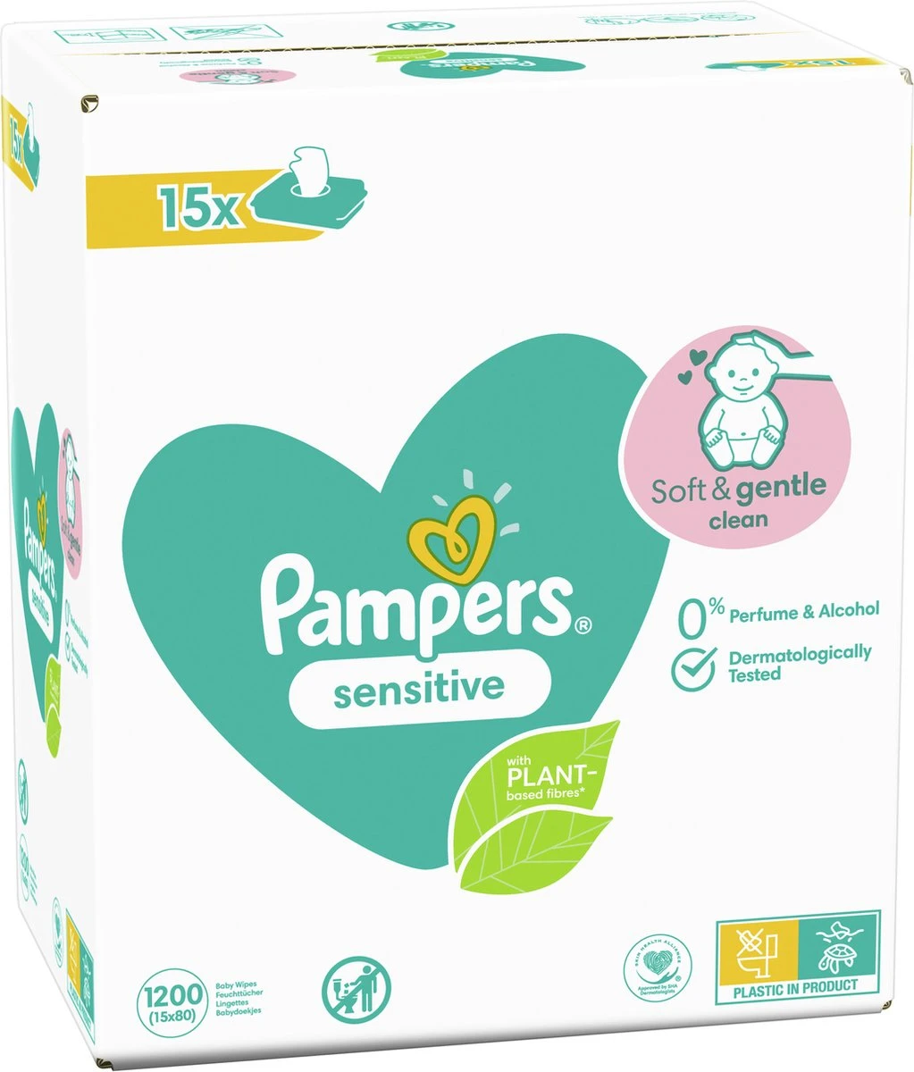 Pampers - Sensitive - Billendoekjes - 2400 doekjes - 30 x 80 Pampers® Pampers - Sensitive - Billendoekjes - 2400 Doekjes - 30 X 80 -Babyproducten Promotie Winkel 1023x1200 1