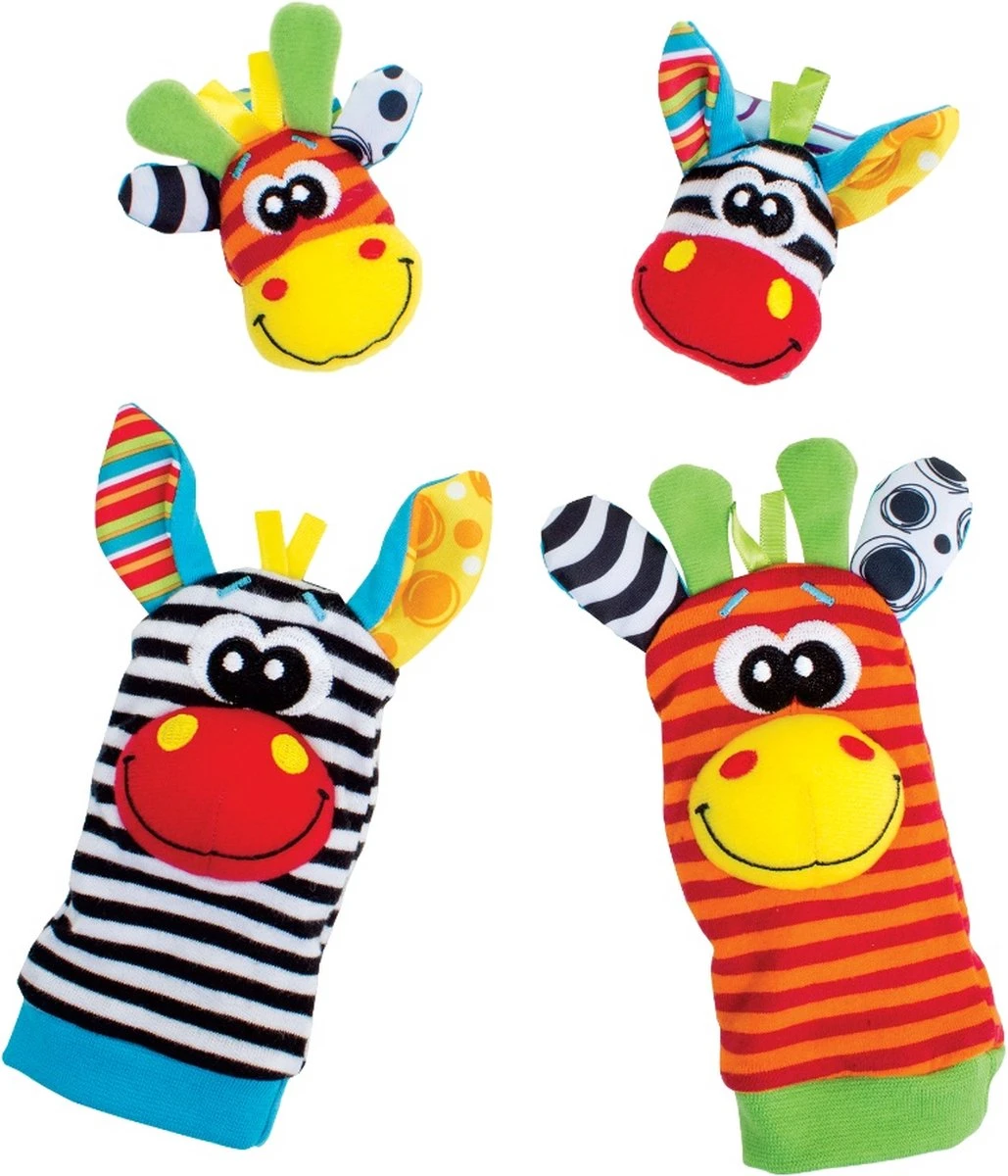Playgro Pols- en Voetrammelaarset Zebra & Giraf - Set van 4 stuks, 2 polsbandjes en 2 rammelsokjes Playgro Pols- En Voetrammelaarset Zebra & Giraf - Set Van 4 Stuks, 2 Polsbandjes En 2 Rammelsokjes -Babyproducten Promotie Winkel 1029x1200 5