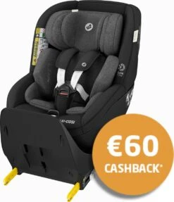Maxi-Cosi Mica Pro Eco I-Size Autostoeltje - 360° Draaibaar - Gerecyclede Stoffen - Authentic Black - Vanaf De Geboorte Tot Ca. 4 Jaar