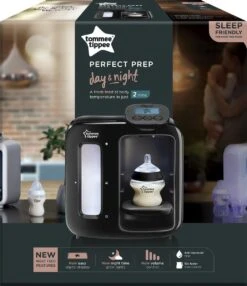 Tommee Tippee Perfect Prep Day & Night - Automtische Flessenbereider - Digitaal Display - Instelbaar Volume - Zwarta -Babyproducten Promotie Winkel 1037x1200
