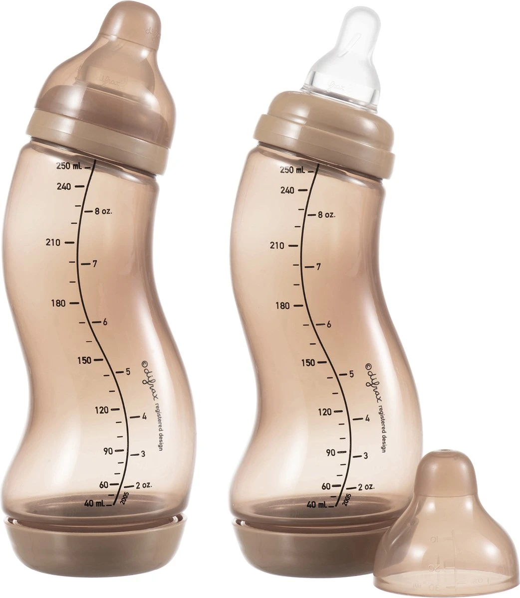 Difrax Babyfles 250 ml Natural - Anti-Colic - Lichtbruin - 2 stuks Difrax Babyfles 250 Ml Natural - Anti-Colic - Lichtbruin - 2 Stuks -Babyproducten Promotie Winkel 1042x1200 4