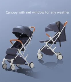 WOOSH New Buggy - Sand / Black - One Hand Folding - 3 Slaapstanden - Wandelwagen Tot 25 Kg - Regenhoes - Bekerhouder - Muggennet -Babyproducten Promotie Winkel 1042x1200 5