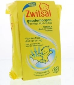 Zwitsal Goedemorgen Baby Vochtige Washandjes - 20 Stuks -Babyproducten Promotie Winkel 1044x1200