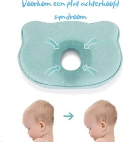 Baby IQ Orthopedisch Baby Hoofdkussen – Traagschuim – Tegen Plat Achterhoofd – Baby Kussen Plat Hoofd - Kraamcadeau – Blauw – Incl Gratis Bandana Slabber -Babyproducten Promotie Winkel 1045x1200 1
