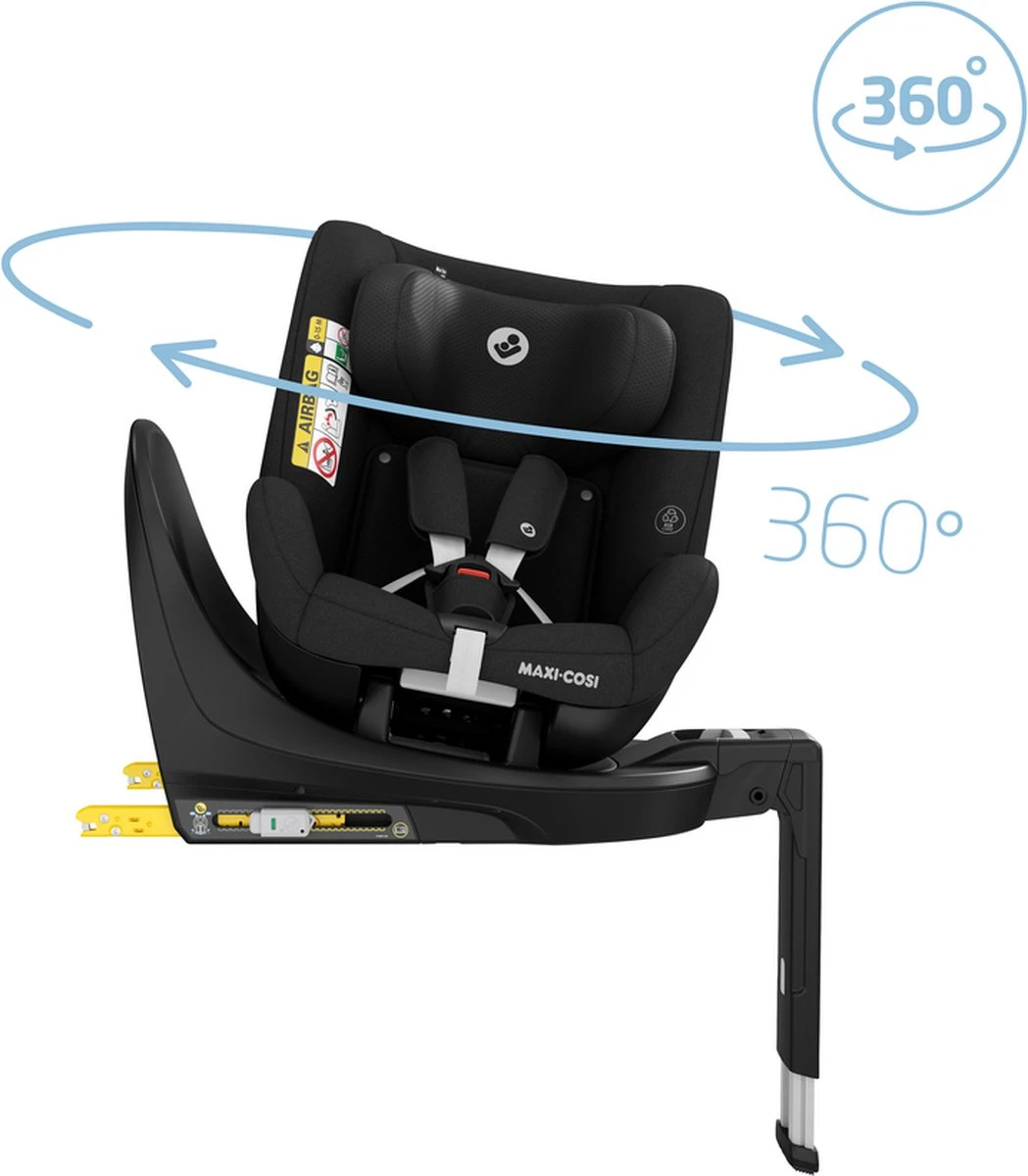 Maxi-Cosi Mica Eco i-Size Autostoeltje - 360° draaibaar - Gerecyclede stoffen - Authentic Black Maxi-Cosi Mica Eco I-Size Autostoeltje - 360° Draaibaar - Gerecyclede Stoffen - Authentic Black -Babyproducten Promotie Winkel