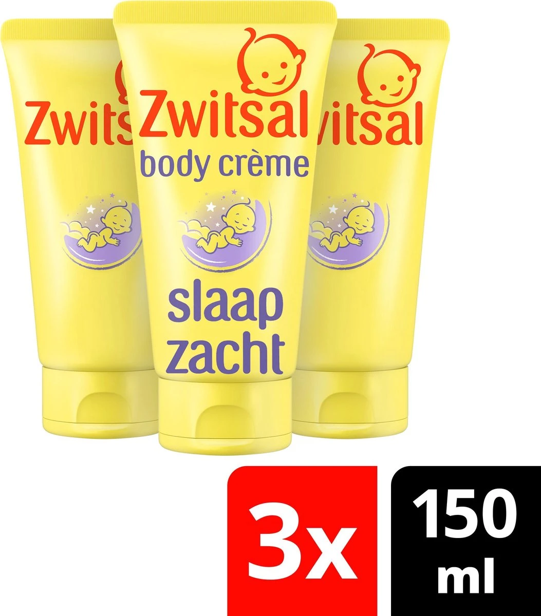 Zwitsal Baby Slaap Zacht Body Crème Lavendel - 3 x 150 ml - Voordeelverpakking Zwitsal Baby Slaap Zacht Body Crème Lavendel - 3 X 150 Ml - Voordeelverpakking -Babyproducten Promotie Winkel