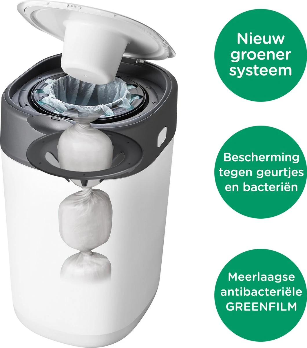 Tommee Tippee Twist & Click Milieuvriendelijke Luieremmer Navulling - duurzaam geproduceerde Greenfilm - 12 stuks Tommee Tippee Twist & Click Milieuvriendelijke Luieremmer Navulling - Duurzaam Geproduceerde Greenfilm - 12 Stuks -Babyproducten Promotie Winkel