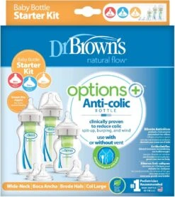 Dr. Brown's Options+ Anti-colic Bottle Startpakket Flessen - Brede Hals Flessen - 3 Stuks 3 Dr. Brown's Options+ Anti-colic Bottle Startpakket Flessen - Brede Hals Flessen - 3 Stuks -Babyproducten Promotie Winkel 1065x1200 1