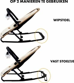 Deryan Rocker Wipstoel - Luxe 2-in-1 - Nougat/Cream 9 Deryan Rocker Wipstoel - Luxe 2-in-1 - Nougat/Cream -Babyproducten Promotie Winkel 1069x1200 5