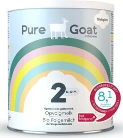 Pure Goat Company - Opvolgmelk 2 - Biologische Flesvoeding Op Basis Van Volle Geitenmelk - 800 Gram -Babyproducten Promotie Winkel 1073x1200 3