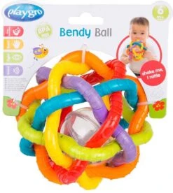 Playgro Buigbare Bendy Ball - Grijp- En Bijtspeelgoed - Incl Rammelaar - Activiteitenbal -Babyproducten Promotie Winkel 1074x1200