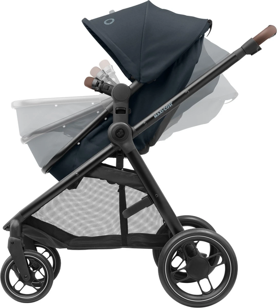 Maxi-Cosi Zelia³ kinderwagen - Essential Graphite (zwart frame + bruin leer) Maxi-Cosi Zelia³ Kinderwagen - Essential Graphite (zwart Frame + Bruin Leer) -Babyproducten Promotie Winkel 1076x1200 6
