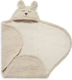 Jollein Wikkeldeken Bunny 100x105cm - Nougat -Babyproducten Promotie Winkel 1079x1200 2