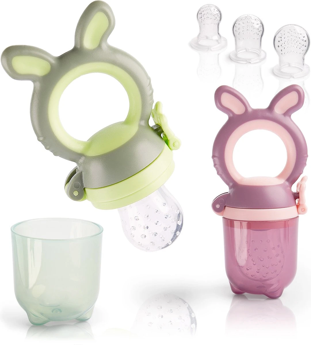 2 Fruit Teats Baby Bunny + 6 Siliconen spenen in 3 maten + 1 Baby tandenborstel - BPA-vrije fopspeen voor Fruit Groente Pap Babyvoeding (2-Pack+Tandenborstel) 2 Fruit Teats Baby Bunny + 6 Siliconen Spenen In 3 Maten + 1 Baby Tandenborstel - BPA-vrije Fopspeen Voor Fruit Groente Pap Babyvoeding (2-Pack+Tandenborstel) -Babyproducten Promotie Winkel 1081x1200 1