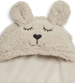 Jollein Wikkeldeken Bunny 100x105cm - Nougat -Babyproducten Promotie Winkel 1082x1200 2