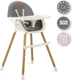 MoMi Kinderstoel Flovi - 3in1 Eetstoel Voor Kinderen - Donkergrijs -Babyproducten Promotie Winkel 1082x1200 7