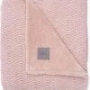Jollein Baby Deken Wieg 75x100cm River Knit - Pale Pink/Coral Fleece