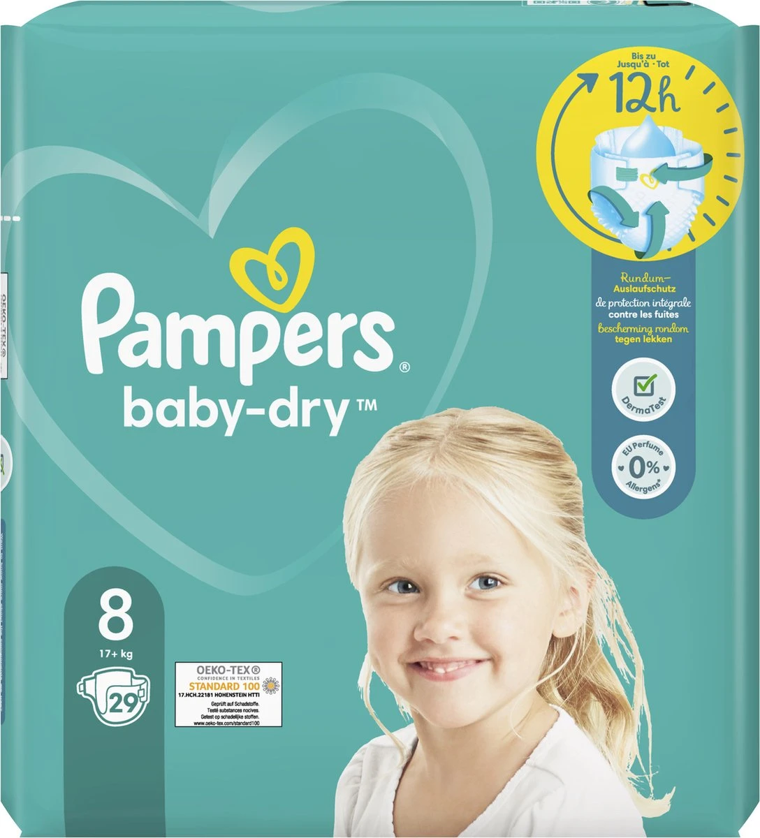 Pampers - Baby Dry - Maat 8 - Mega Maandbox - 232 luiers Pampers® Pampers - Baby Dry - Maat 8 - Mega Maandbox - 232 Luiers -Babyproducten Promotie Winkel 1088x1200 3