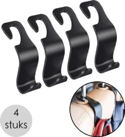 Merkloos Auto Kapstok - Opberghaak - Tashouder - Zwart - 4 Stuks -Babyproducten Promotie Winkel 1098x1200 2