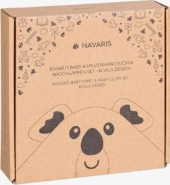Navaris Badcape Met Capuchon Voor Baby - Set Met Badcape En Washandje - 100% Bamboe - Voor Baby's Van 0-12 Maanden - Oeko-tex Gecertificeerd - Koala -Babyproducten Promotie Winkel 1102x1200 1