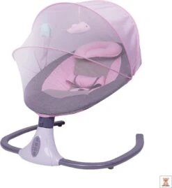 Baby Wieg | Elektrische Baby Wieg | Elektrische Wipstoel | Schommelstoel Baby | Bluetooth | Afstandsbediening - Roze