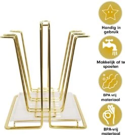 Flessenrek - Droogrek Babyfles - Flessen Rek Baby - Flessendroogrek Met Opvangbak - Afdruiprek - Afwasrek - Flessenrekje - Lekbak - Égouttoir - Goude Droogrek - Vetalo -Babyproducten Promotie Winkel 1110x1200 5