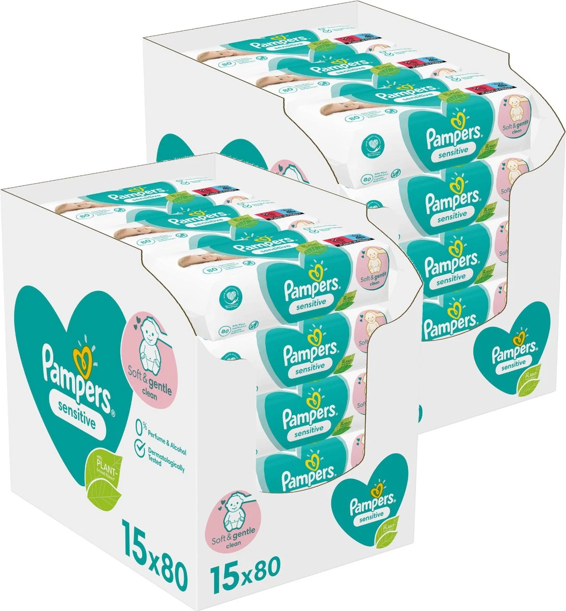 Pampers - Sensitive - Billendoekjes - 2400 doekjes - 30 x 80 Pampers® Pampers - Sensitive - Billendoekjes - 2400 Doekjes - 30 X 80 -Babyproducten Promotie Winkel