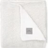 Jollein Baby Deken Wieg 75x100cm River Knit - Cream White/Coral Fleece