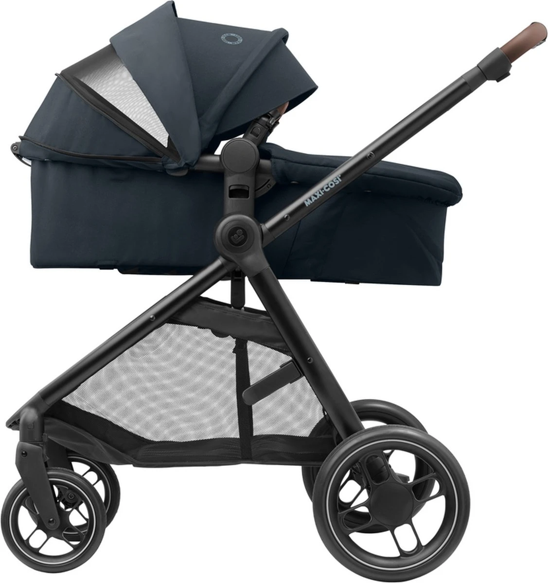 Maxi-Cosi Zelia³ kinderwagen - Essential Graphite (zwart frame + bruin leer) Maxi-Cosi Zelia³ Kinderwagen - Essential Graphite (zwart Frame + Bruin Leer) -Babyproducten Promotie Winkel 1127x1200 5