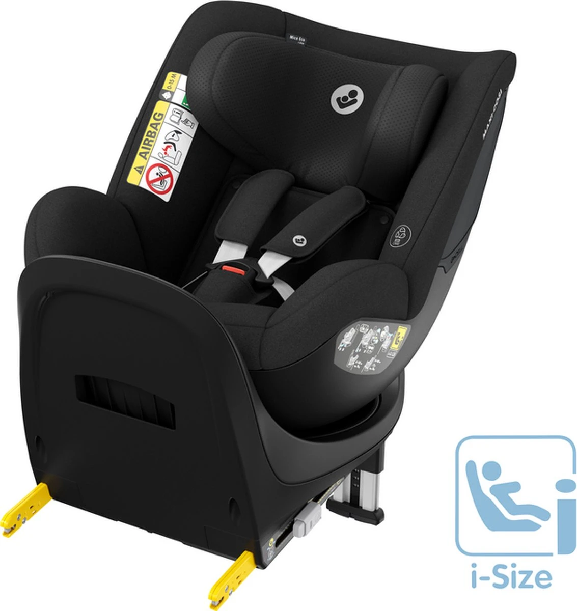 Maxi-Cosi Mica Eco i-Size Autostoeltje - 360° draaibaar - Gerecyclede stoffen - Authentic Black Maxi-Cosi Mica Eco I-Size Autostoeltje - 360° Draaibaar - Gerecyclede Stoffen - Authentic Black -Babyproducten Promotie Winkel 1133x1200 9