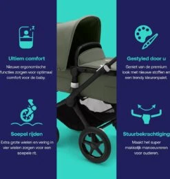 Bugaboo - 3-in-1 Kinderwagen Fox 3 - Black/Forest Green -Babyproducten Promotie Winkel 1137x1200 8