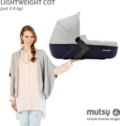 MUTSY - IGO - Kinderwagen - Onderstel: Heritage Green Blue I2 - Reiswieg: IGO Midnight -Babyproducten Promotie Winkel 1144x1200 10