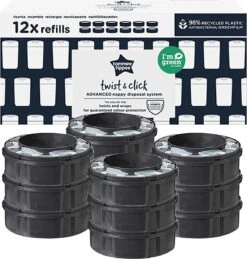 Tommee Tippee Twist & Click Milieuvriendelijke Luieremmer Navulling - Duurzaam Geproduceerde Greenfilm - 12 Stuks 5 Tommee Tippee Twist & Click Milieuvriendelijke Luieremmer Navulling - Duurzaam Geproduceerde Greenfilm - 12 Stuks -Babyproducten Promotie Winkel 1144x1200 3