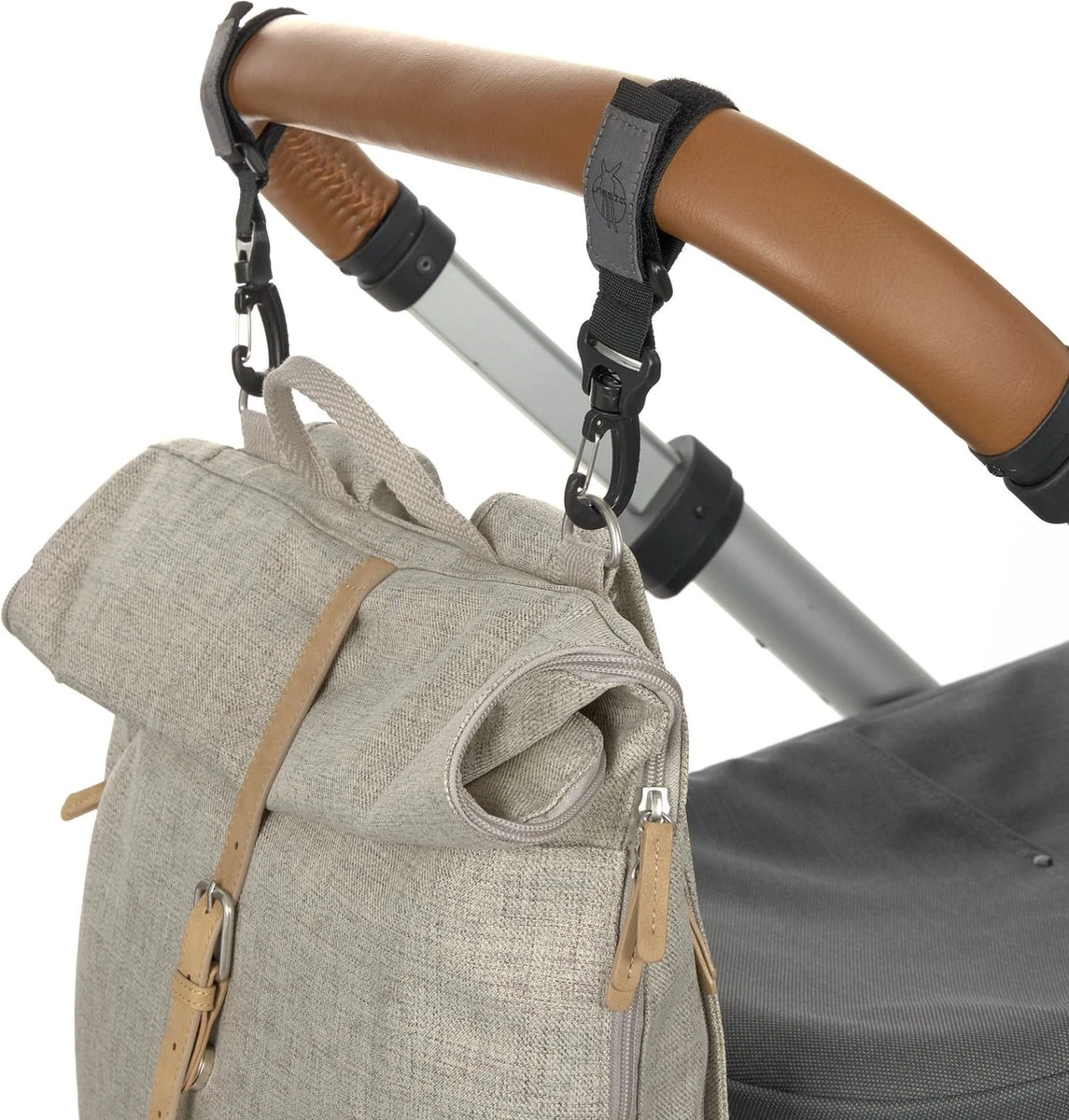 LÄSSIG Luiertas Rolltop Backpack rugzak incl verschoningsmatje choco mélange Limited Edition LÄSSIG Luiertas Rolltop Backpack Rugzak Incl Verschoningsmatje Choco Mélange Limited Edition -Babyproducten Promotie Winkel 1145x1200 4