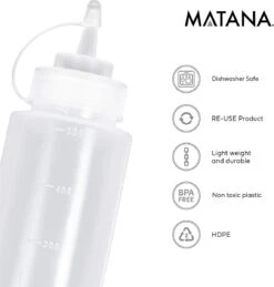 4 Stuks Knijpflessen Met Dop (500ml) - Sausdispenser Voor Ketchup, Sauzen, Olie, Dressings - Geen Lekkage, BPA-vrij -Babyproducten Promotie Winkel 1146x1200 5