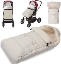 Monzana Kinderwagen Voetenzak Beige | Teddy | Maxi-Cosi | Met Opbergtas -Babyproducten Promotie Winkel 1147x1200 7