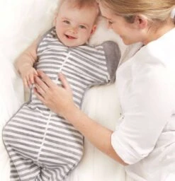 Love To Dream™ Babyslaapzak Swaddle Up™ - Inbakeren Afbouwen - Baby 6-9 Maanden - 8.5-11 Kg - All Season - Grijs -Babyproducten Promotie Winkel 1156x1200 3