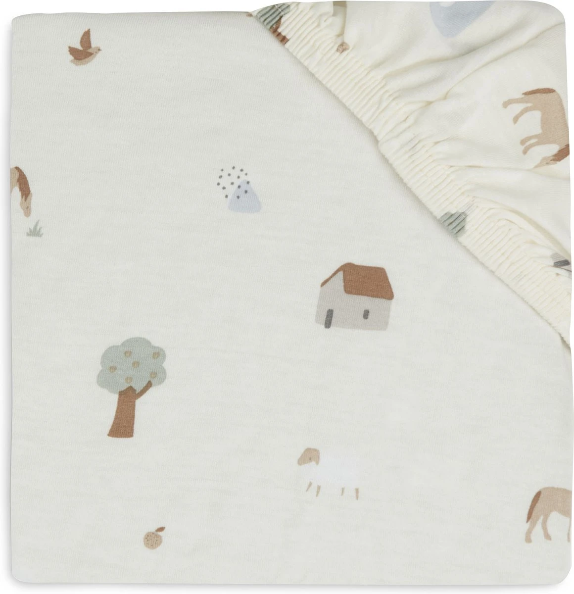 Jollein Baby Hoeslaken Jersey 60x120cm - Farm Jollein Baby Hoeslaken Jersey 60x120cm - Farm -Babyproducten Promotie Winkel 1160x1200 2