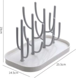 Merkloos Baby Flessen Droogrek - Afdruiprek Met Lekbak - Afwasrek - Baby Flesjes Droogrek - Flessenrek - Kraamcadeau - Baby Cadeau - Blauw -Babyproducten Promotie Winkel 1165x1200 3