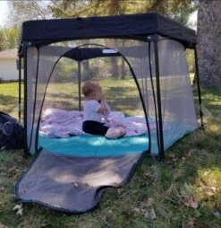 Deryan Draagbare Kinderbox - Zwart - Vaste Matrasbodem - Reisbox - Campingbedje -Babyproducten Promotie Winkel 1167x1200 5