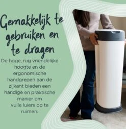 Tommee Tippee Twist & Click XL-luieremmer - Voor Maximaal 60 Luiers - Milieuvriendelijker Systeem - 1 Navulcassette - Duurzaam Geproduceerde Antibacteriële GREENFILM -Babyproducten Promotie Winkel 1170x1200 1