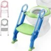 LifeGoods WC Verkleiner Met Trapje - Trainer Met Opstapje - 2 Tot 7 Jaar - Groen/Blauw