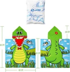 JAXY Badcape Baby - Badcape - Baby Badjas - Omslagdoek - Omslagdoek - Baby Handdoek Met Capuchon - Strandhanddoek - Badponcho - Poncho Handdoek - Microfiber - 60x90cm - Krokodil -Babyproducten Promotie Winkel 1170x1200 3