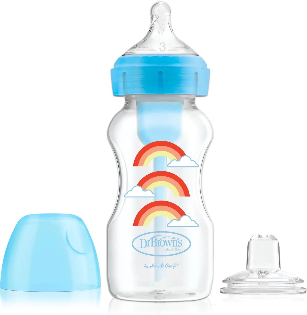 Dr. Brown's Options+ Anti-colic Transition Bottle - Bottle to Sippy starterkit BH - 270 ml - blauw Dr. Brown's Options+ Anti-colic Transition Bottle - Bottle To Sippy Starterkit BH - 270 Ml - Blauw -Babyproducten Promotie Winkel 1172x1200 12