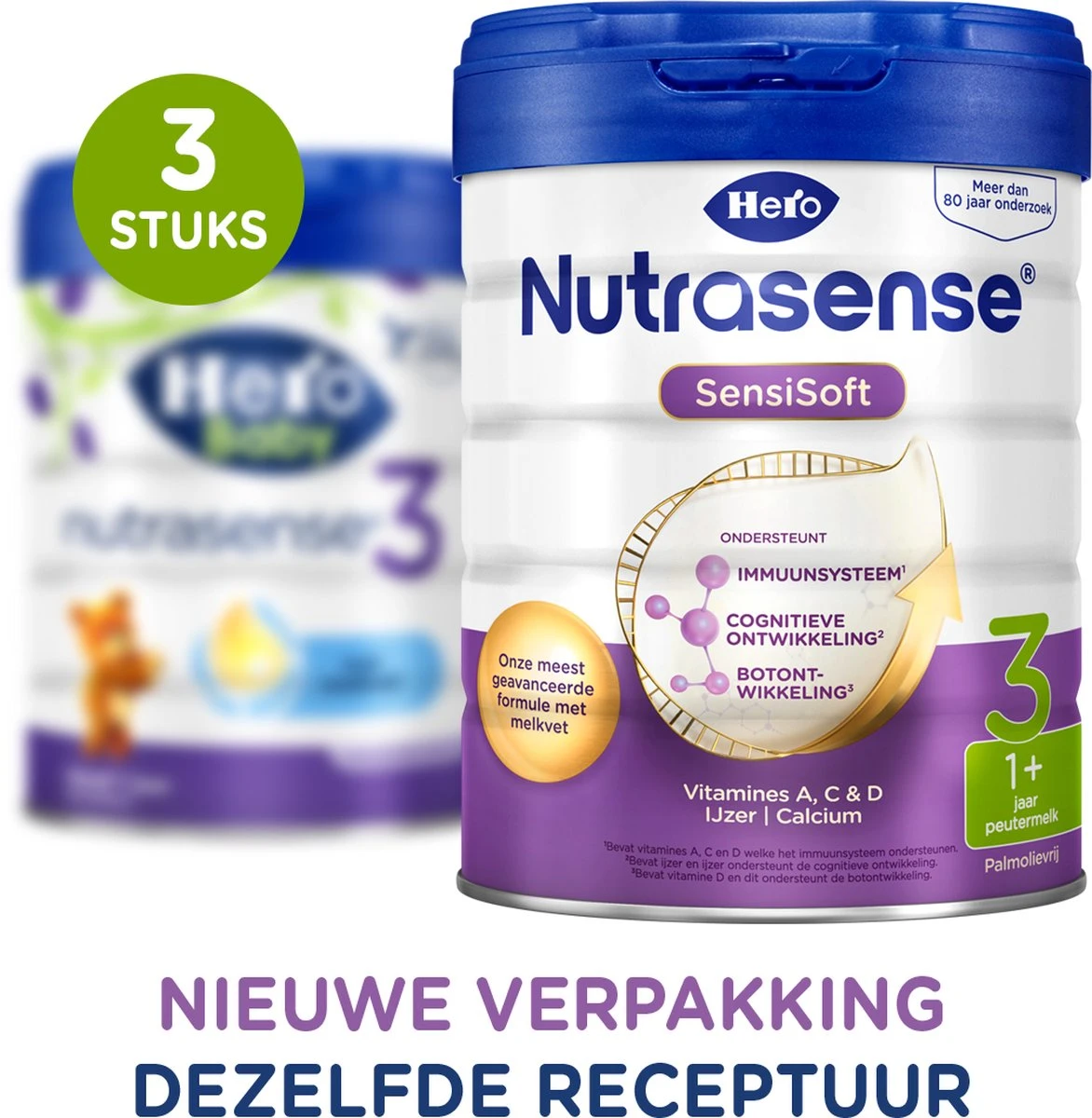 Hero Nutrasense SensiSoft Peutermelk 3 - Flesvoeding vanaf 1 jaar - 3 x 700 gram - met Melkvet - Palmolie Vrij Hero Nutrasense SensiSoft Peutermelk 3 - Flesvoeding Vanaf 1 Jaar - 3 X 700 Gram - Met Melkvet - Palmolie Vrij -Babyproducten Promotie Winkel 1172x1200 13